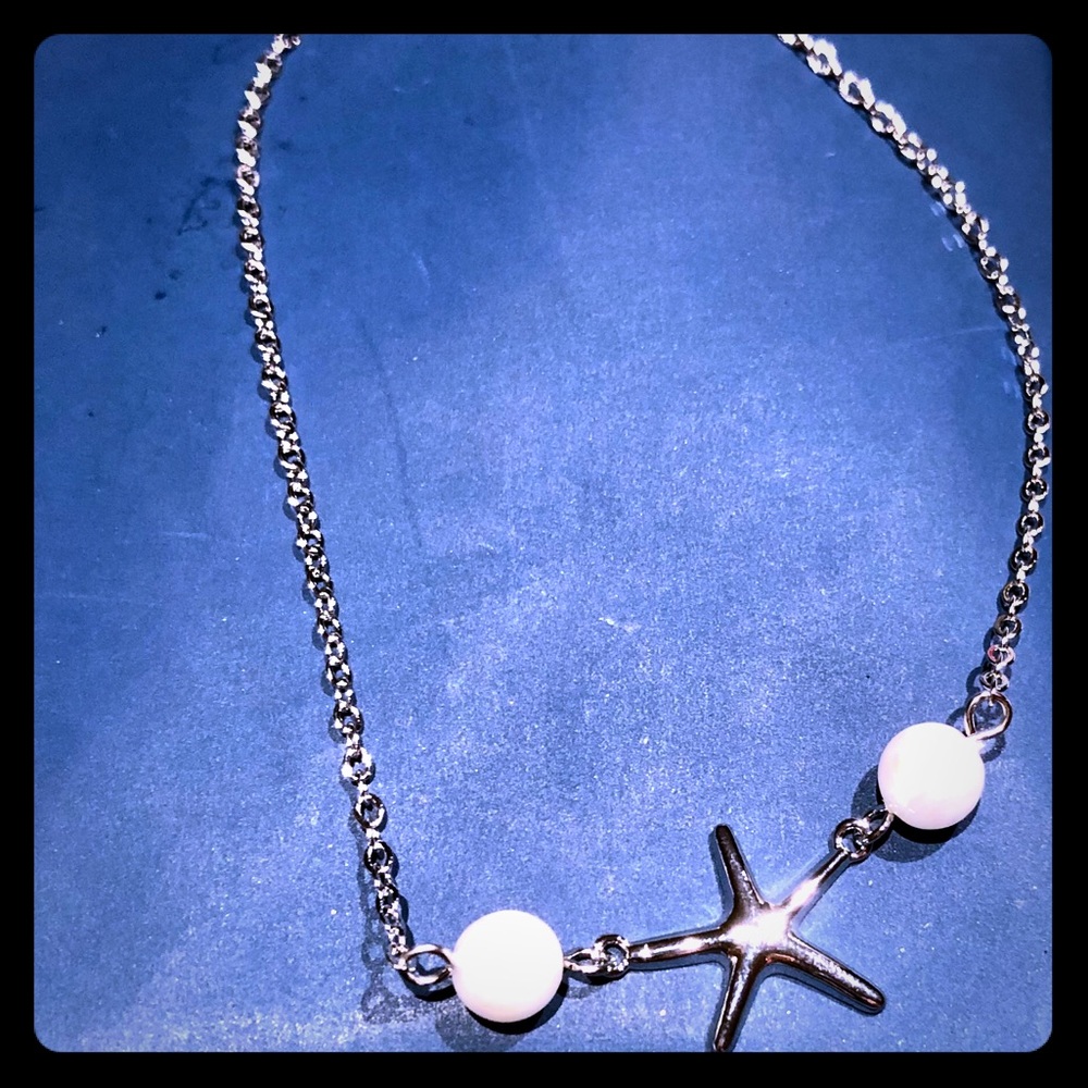 Silver Starfish Anklet Bracelet Jewelry